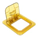 Cambro 60HPL150 FlipLid Hot Food Pan Cover - 1/6 Size, Hinged, Amber thumbnail 2