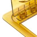 Cambro 60HPL150 FlipLid Hot Food Pan Cover - 1/6 Size, Hinged, Amber thumbnail 6