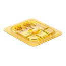 Cambro 60HPL150 FlipLid Hot Food Pan Cover - 1/6 Size, Hinged, Amber thumbnail 7