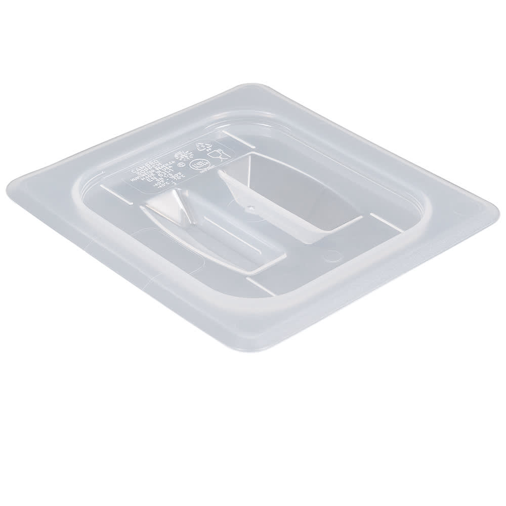 Cambro 60PPCH190 Food Pan Cover - 1/6 Size, Handle, Translucent
