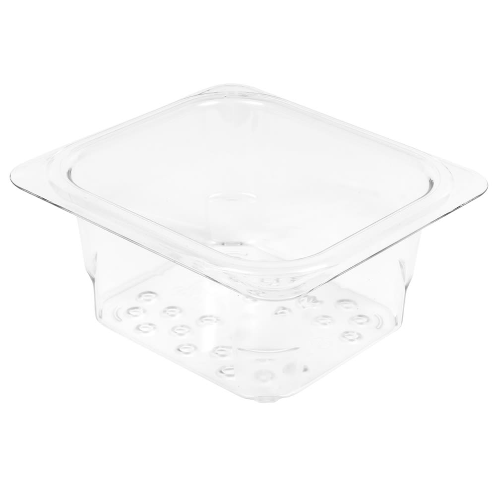 Cambro 63CLRCW135 Camwear Colander - 1/6 Size, 3"D, Clear