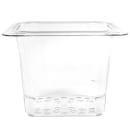 Cambro 65CLRCW135 Camwear Colander - 1/6 Size, 5"D, Clear thumbnail 2