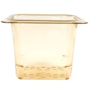 Cambro 65CLRHP150 H-Pan Colander - 1/6 Size, 5"D, Amber thumbnail 2
