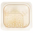 Cambro 65CLRHP150 H-Pan Colander - 1/6 Size, 5"D, Amber thumbnail 3
