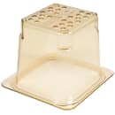 Cambro 65CLRHP150 H-Pan Colander - 1/6 Size, 5"D, Amber thumbnail 5