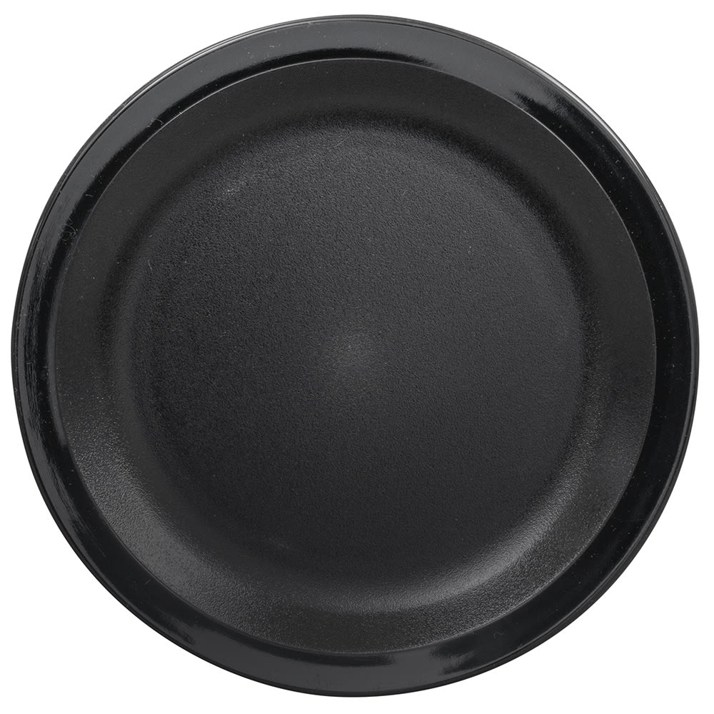 Cambro 65CWNR110 6 9/16" Round Plastic Plate, Black
