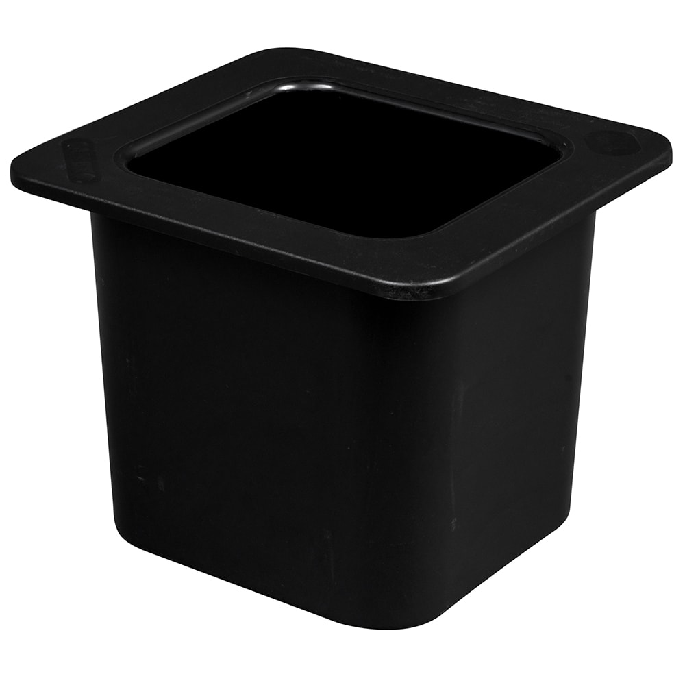 Cambro 66CF110 ColdFest Food Pan - 1/6 Size, 6"D, Black