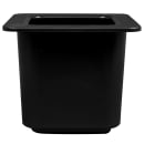 Cambro 66CF110 ColdFest Food Pan - 1/6 Size, 6"D, Black thumbnail 2