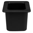 Cambro 66CF110 ColdFest Food Pan - 1/6 Size, 6"D, Black thumbnail 4