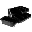 Cambro 6RS6110 Condiment Organizer w/ (6) Bins - Black thumbnail 2