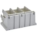 Cambro 6RS6480 Condiment Organizer w/ (6) Bins - Gray thumbnail 4