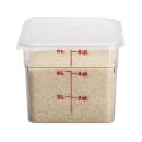 Cambro 6SFSCW135 6 qt Square Food Storage Container - CamSquare®, Polycarbonate, Clear thumbnail 3