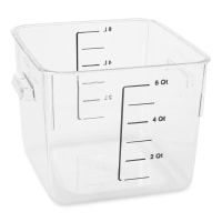 Cambro 6SFSCW135 6 qt Square Food Storage Container - CamSquare®, Polycarbonate, Clear thumbnail 7