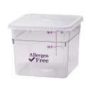 Cambro 6SFSCW441 6 qt Square Food Storage Container - CamSquare®, Allergen-Free, Polycarbonate, Clear thumbnail 3