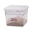Cambro 6SFSCW441 6 qt Square Food Storage Container - CamSquare®, Allergen-Free, Polycarbonate, Clear thumbnail 5