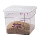Cambro 6SFSCW441 6 qt Square Food Storage Container - CamSquare®, Allergen-Free, Polycarbonate, Clear thumbnail 7