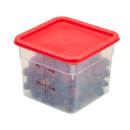 Cambro 6SFSPP190 6 qt Square Food Storage Container - CamSquare®, Translucent thumbnail 3