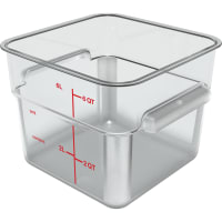 Cambro 6SFSPP190 6 qt Square Food Storage Container - CamSquare®, Translucent thumbnail 8
