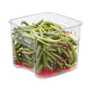 Cambro 6SFSPROCW135 6 qt FreshPro Square Food Storage Container - CamSquare®, Polycarbonate, Red Graduation thumbnail 7