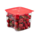 Cambro 6SFSPROCW135 6 qt FreshPro Square Food Storage Container - CamSquare®, Polycarbonate, Red Graduation thumbnail 8