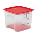 Cambro 6SFSPROPP190 6 qt FreshPro Square Food Storage Container - CamSquare®, Polypropylene, Translucent thumbnail 3
