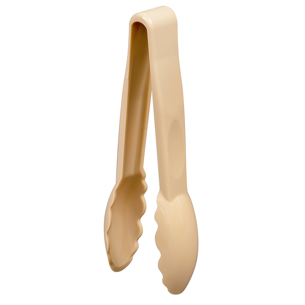 Cambro 6TGS133 6"L Plastic Utility Tongs, Beige