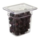 Cambro 80CWC135 Camwear® 1/8 Size Food Pan Cover - Polycarbonate, Clear thumbnail 2