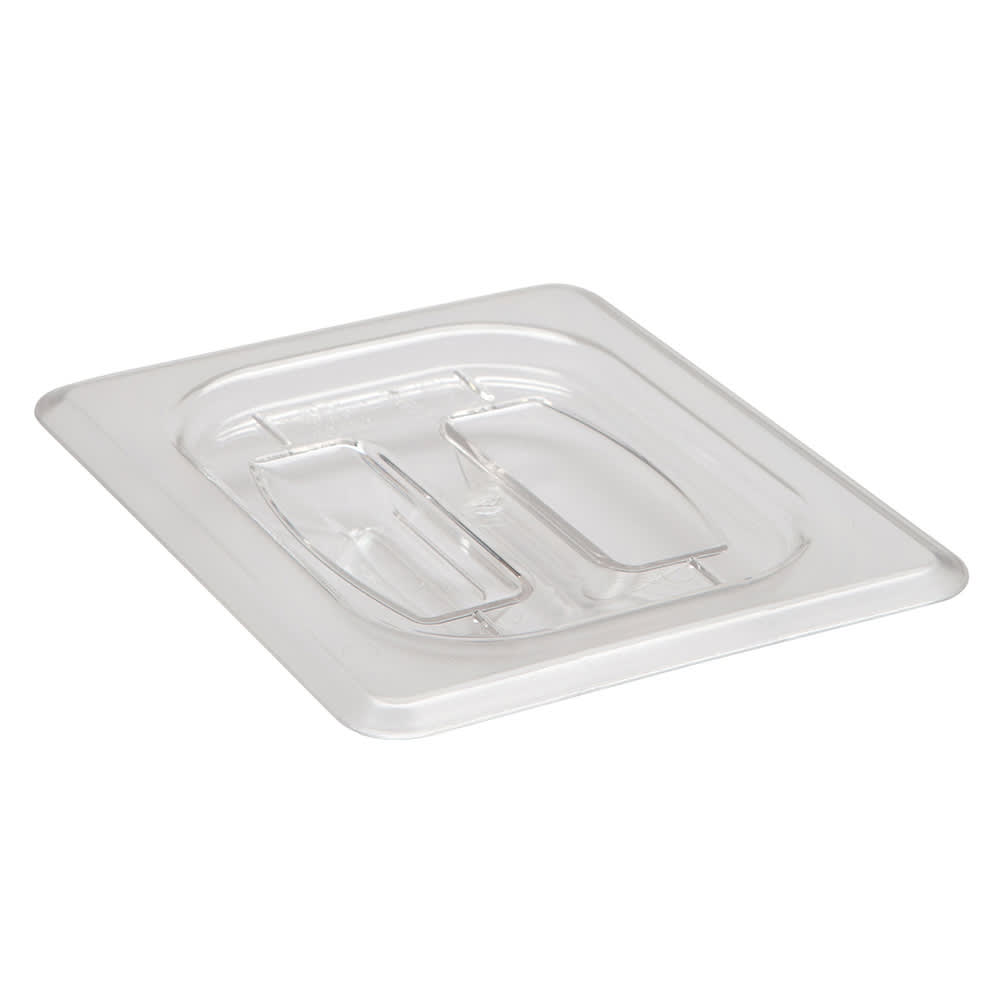 Cambro 80CWCH135 Camwear® 1/8 Size Food Pan Cover w/ Handle - Polycarbonate, Clear