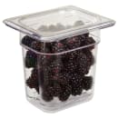 Cambro 80CWD135 Camwear® Food Pan Drain Shelf - 1/8 Size, Clear thumbnail 2