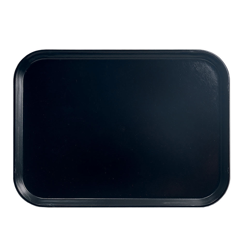 Cambro 810110 Fiberglass Camtray® Cafeteria Tray - 9 4/5"L x 8"W, Black