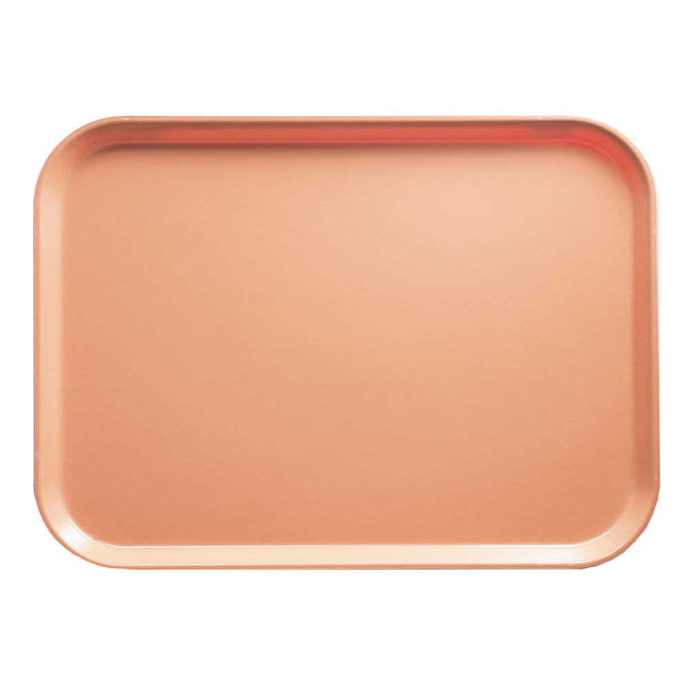 Cambro 810117 Fiberglass Camtray® Cafeteria Tray - 9 4/5"L x 8"W, Dark Peach
