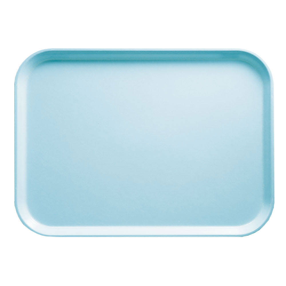 Cambro 810177 Fiberglass Camtray® Cafeteria Tray - 9 4/5"L x 8"W, Sky Blue