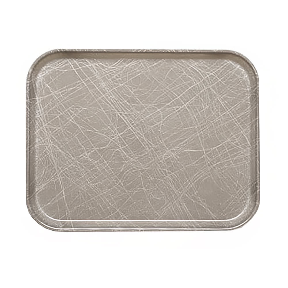 Cambro 810215 Fiberglass Camtray® Cafeteria Tray - 9 4/5"L x 8"W, Abstract Gray