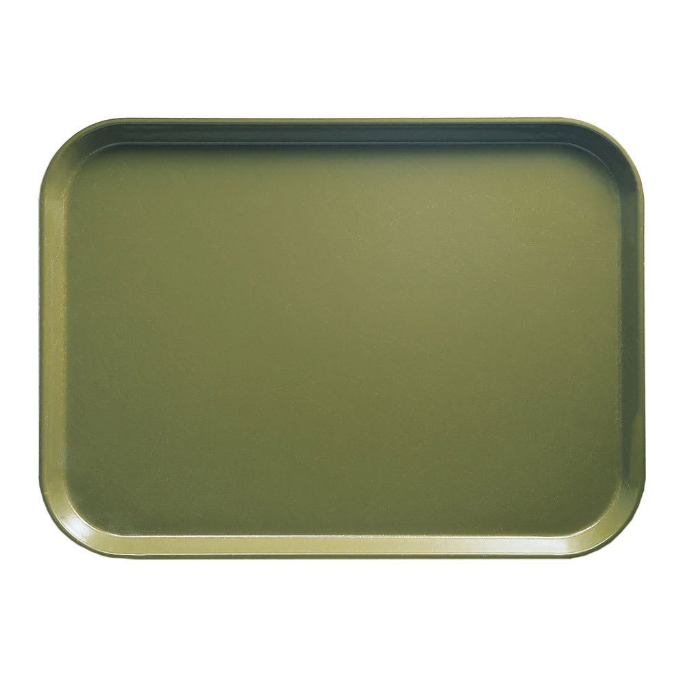 Cambro 810428 Fiberglass Camtray® Cafeteria Tray - 9 4/5"L x 8"W, Olive Green