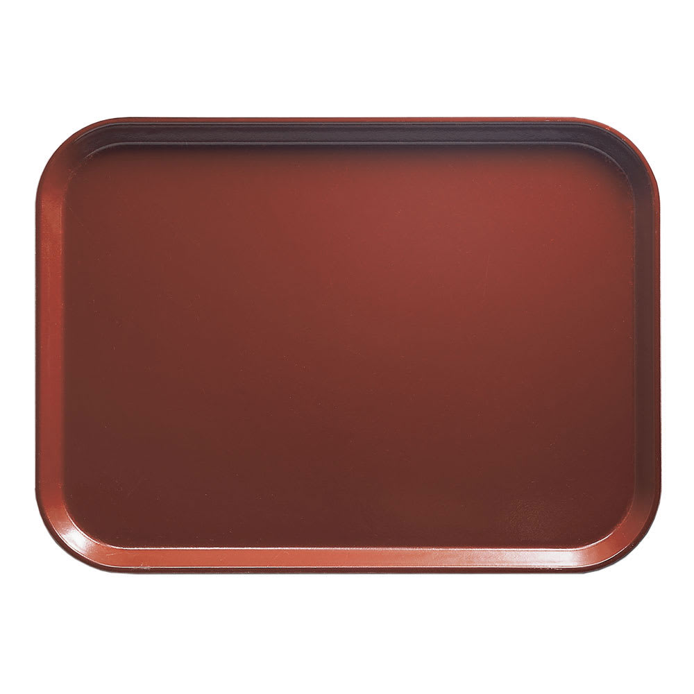 Cambro 810501 Fiberglass Camtray® Cafeteria Tray - 9 4/5"L x 8"W, Real Rust
