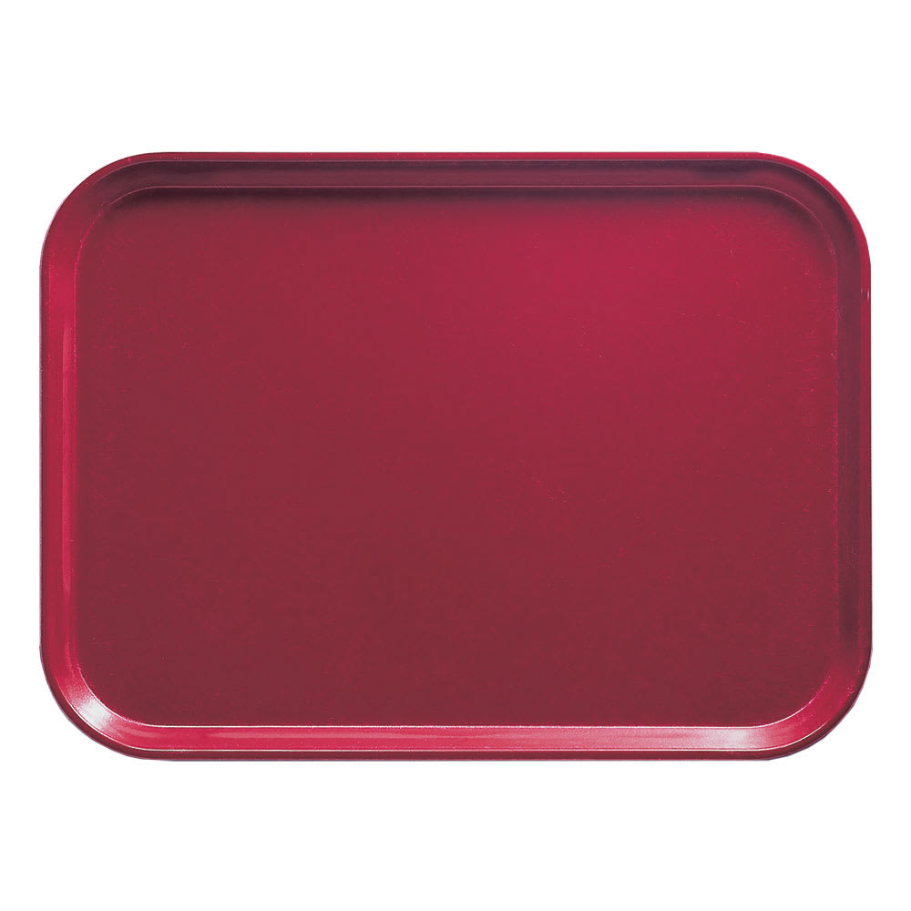 Cambro 810505 Fiberglass Camtray® Cafeteria Tray - 9 4/5"L x 8"W, Cherry Red