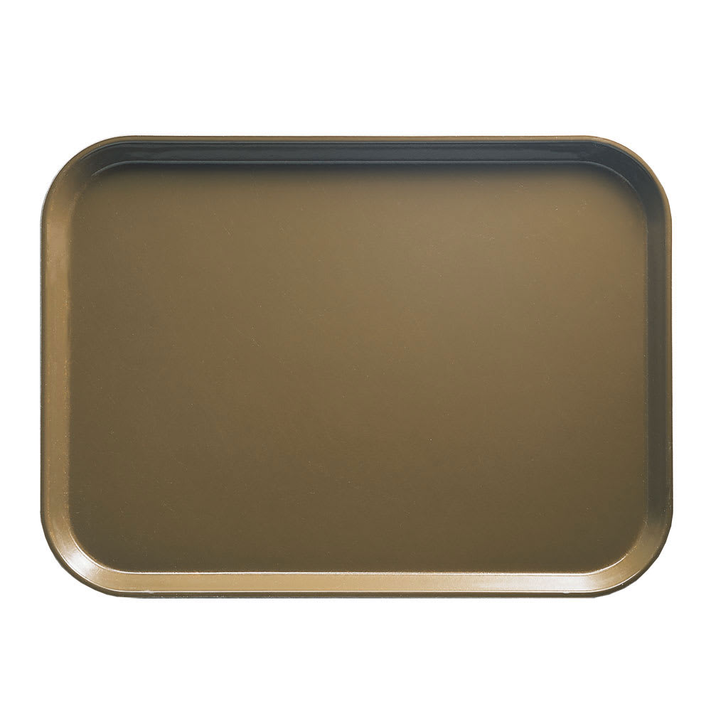 Cambro 810513 Fiberglass Camtray® Cafeteria Tray - 9 4/5"L x 8"W, Bay Leaf Brown