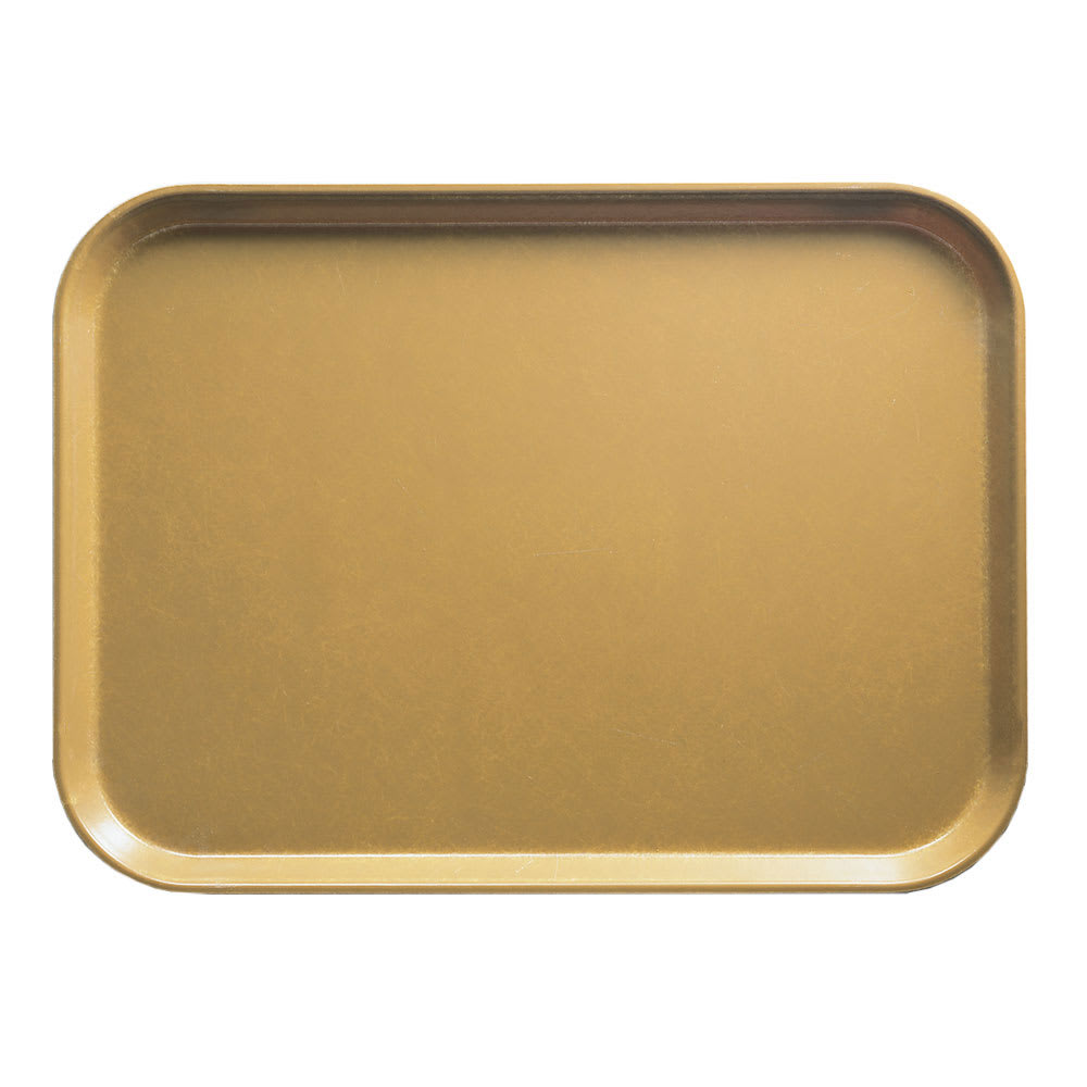 Cambro 810514 Fiberglass Camtray® Cafeteria Tray - 9 4/5"L x 8"W, Earthen Gold