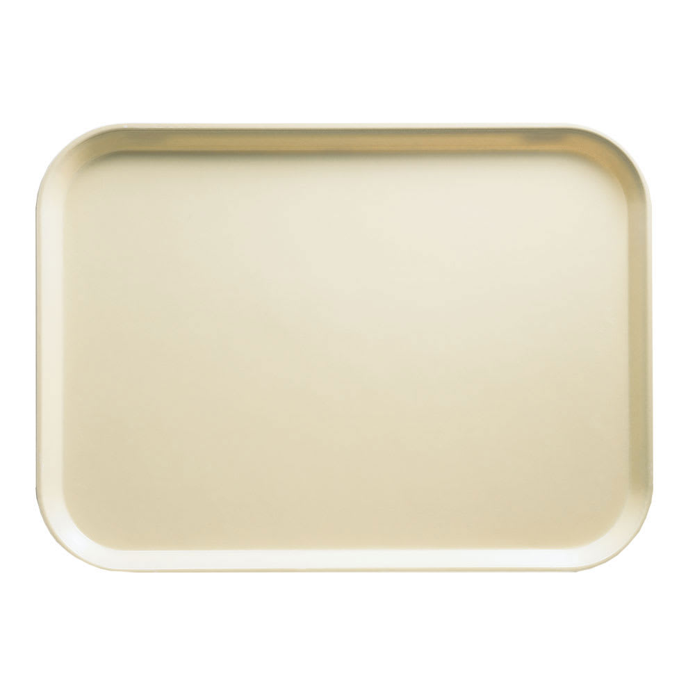 Cambro 810537 Fiberglass Camtray® Cafeteria Tray - 9 4/5"L x 8"W, Cameo Yellow