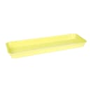 Cambro 8262MT145 Rectangular Market Display Pan - 8 3/8" x 25 1/2" x 2", Yellow thumbnail 3