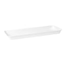Cambro 8262MT148 Rectangular Market Display Pan - 8 3/8" x 25 1/2" x 2", White thumbnail 3