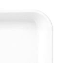 Cambro 8262MT148 Rectangular Market Display Pan - 8 3/8" x 25 1/2" x 2", White thumbnail 4