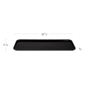 Cambro 826MT110 Rectangular Market Display Tray - 8 1/4" x 25 1/2" x 3/4", Black thumbnail 2