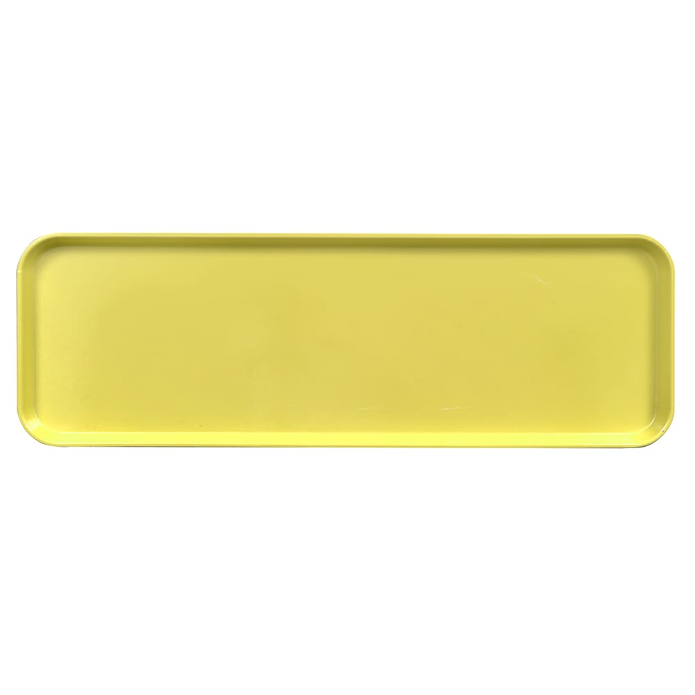 Cambro 826MT145 Rectangular Market Display Tray - 8 1/4" x 25 1/2" x 3/4", Yellow