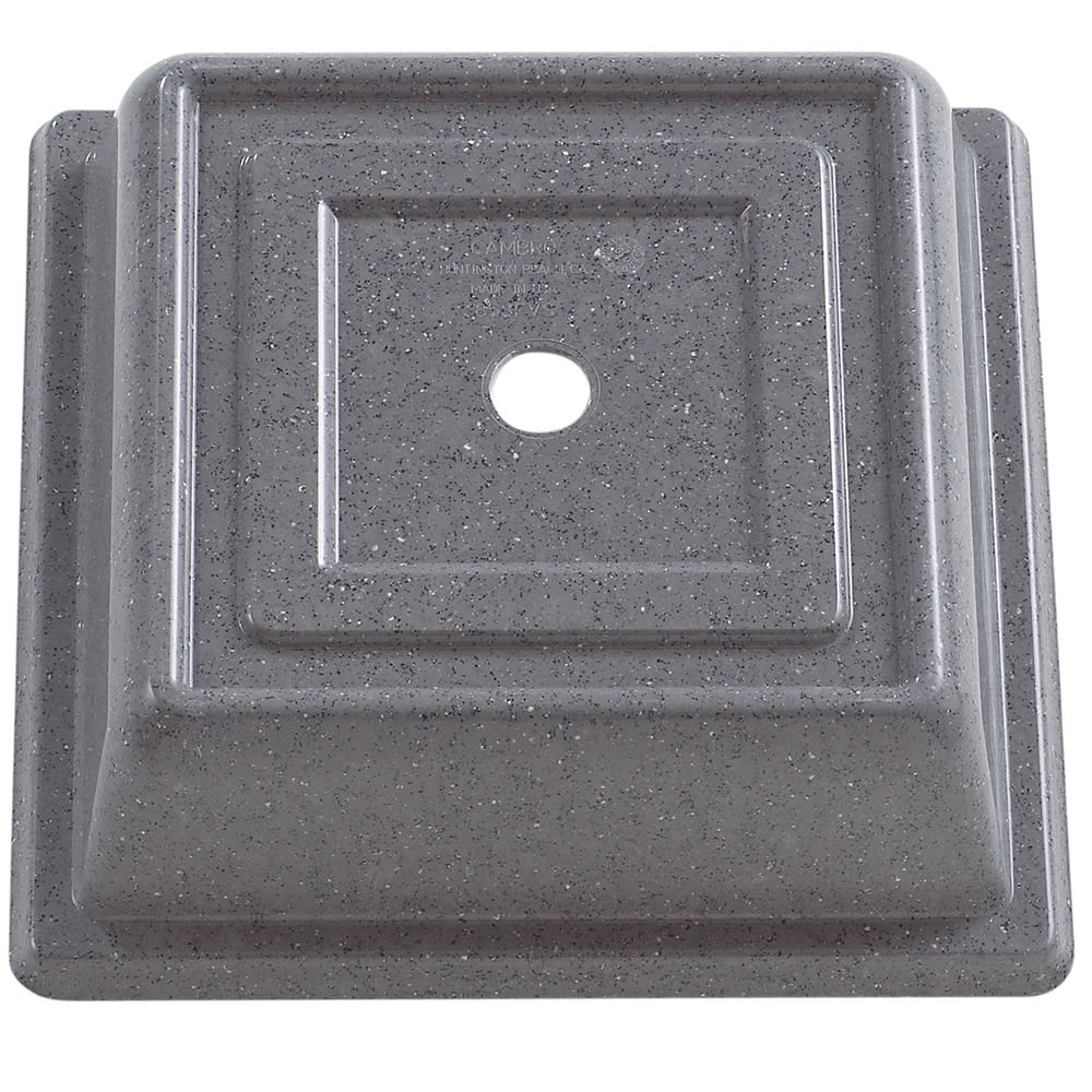 Cambro 85SFVS191 8 5/8" Square Versa Plate Cover, Granite Gray