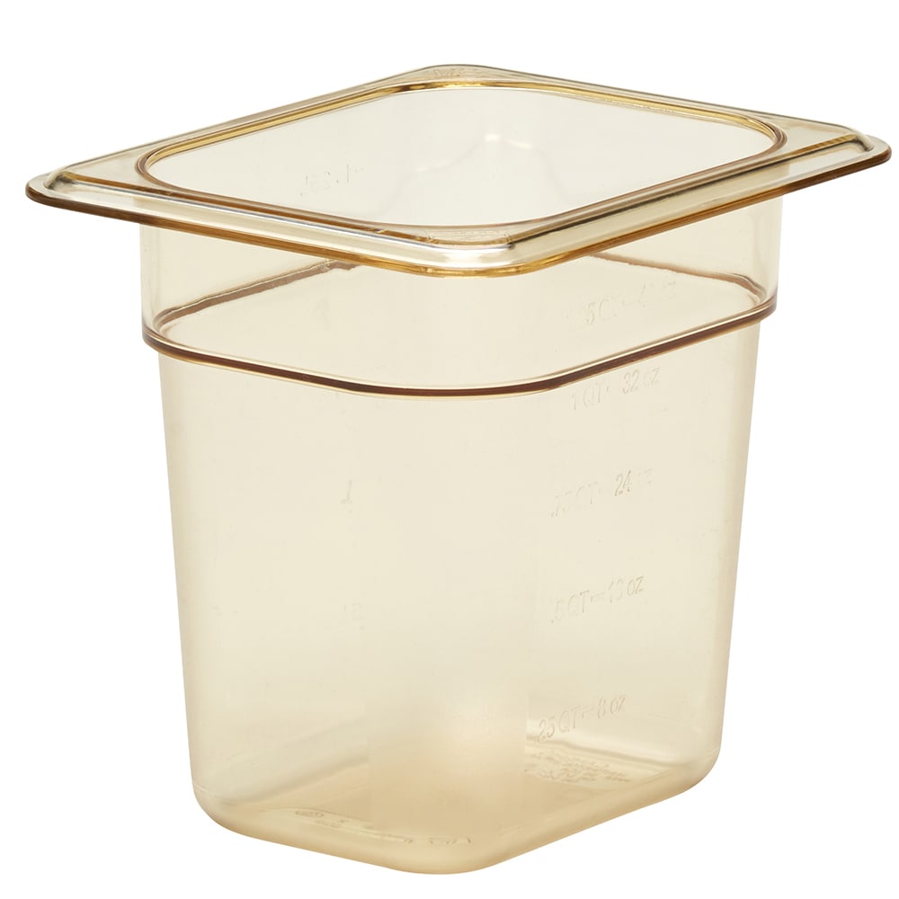 Cambro 86HP150 6"D Eighth Size High Temp Food Pan - Non-Stick