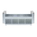 Cambro 8FBNH434151 Flatware Washing Basket - Half Size, 8 Compartment, Soft Gray thumbnail 2
