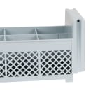 Cambro 8FBNH434151 Flatware Washing Basket - Half Size, 8 Compartment, Soft Gray thumbnail 3