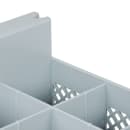 Cambro 8FBNH434151 Flatware Washing Basket - Half Size, 8 Compartment, Soft Gray thumbnail 5