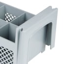 Cambro 8FBNH434151 Flatware Washing Basket - Half Size, 8 Compartment, Soft Gray thumbnail 6